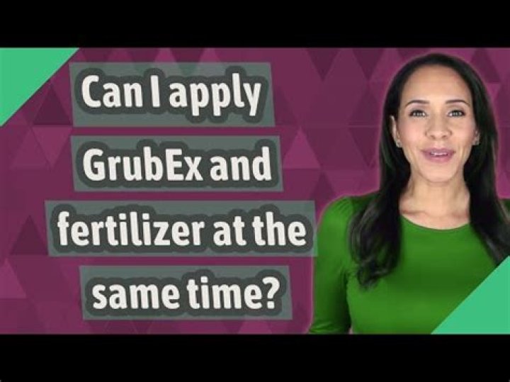 Can you mix GrubEx down with fertilizer?