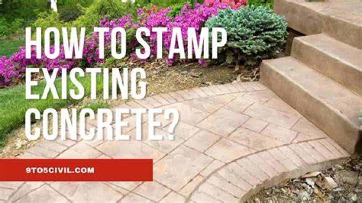 Can you stamp over existing concrete?