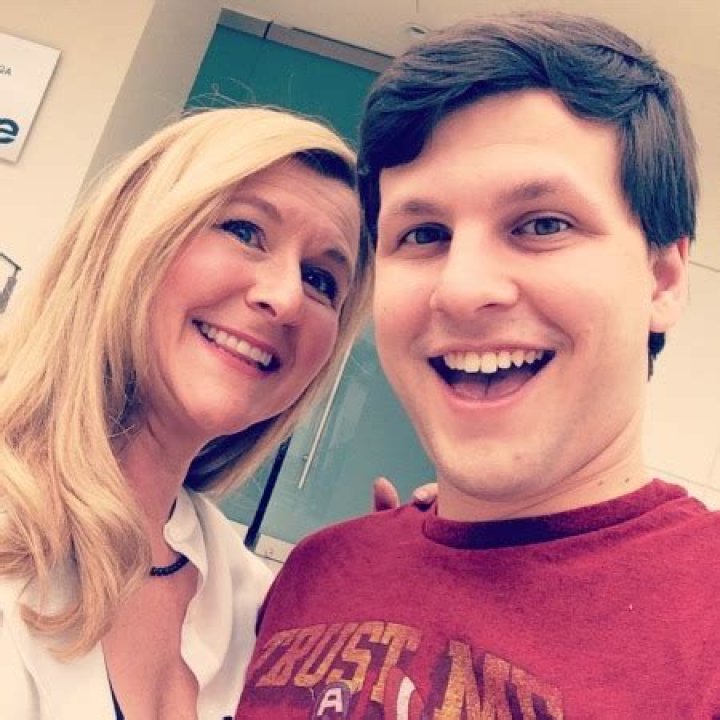Dyllan Christopher with his mother.