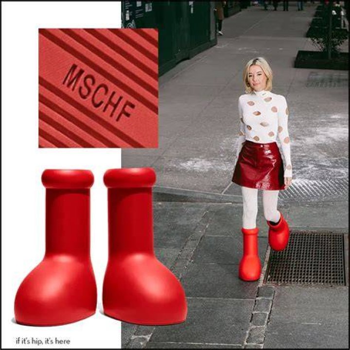 Every celeb wearing MSCHF Big Red Boots