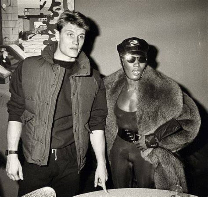 Grace Jones with her former partner, Jean Paul Goude. Know more about Grace Jones' other marital affairs in the Paulo Goude's daughter's interesting facts.