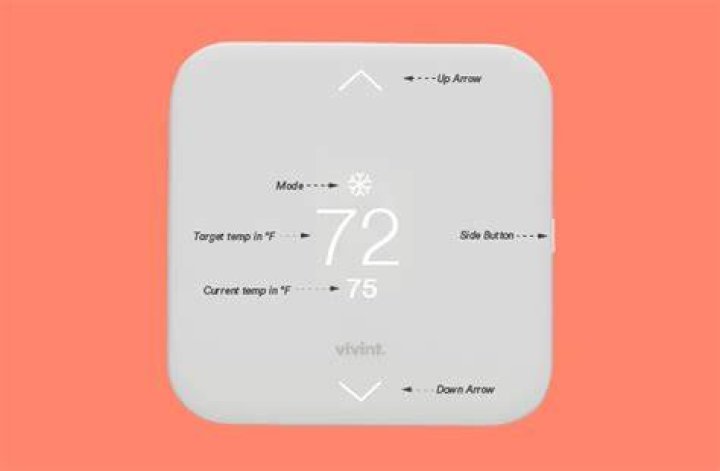 How do I set the emergency heat on my vivint thermostat?