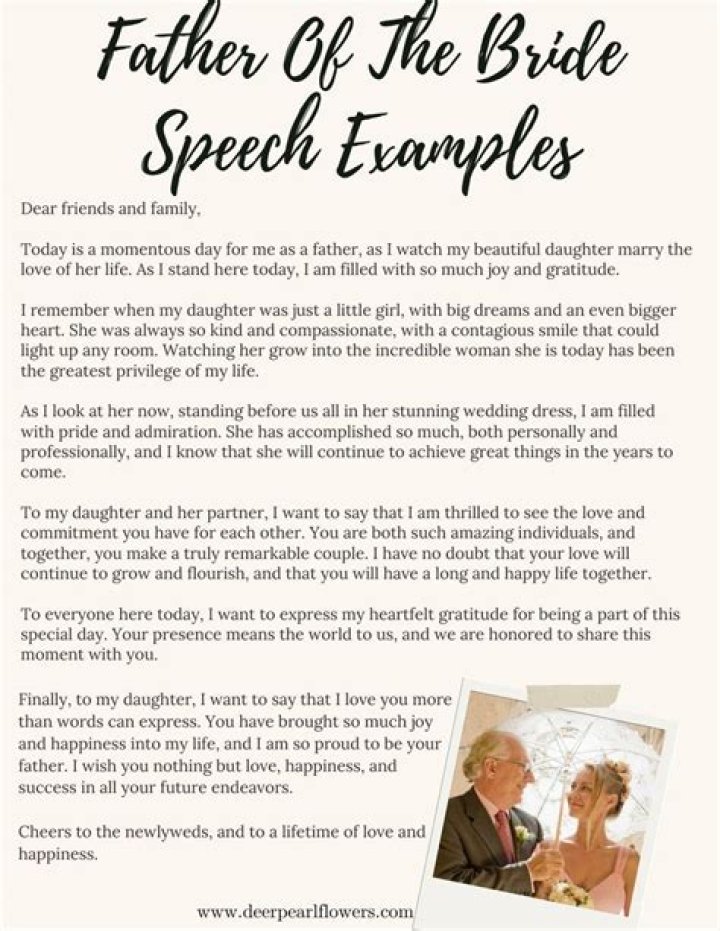 How do I write a speech for my son’s wedding?