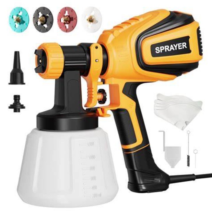 How do you clean a pump sprayer after staining?