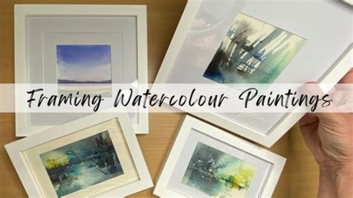 How do you float a watercolor in a frame?