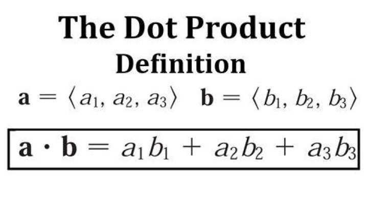 How do you know if a dot product is parallel?