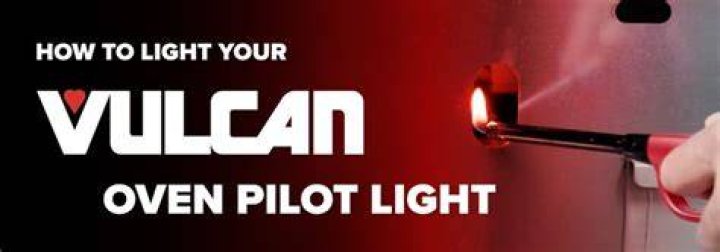 How do you light the pilot on a Vulcan oven?