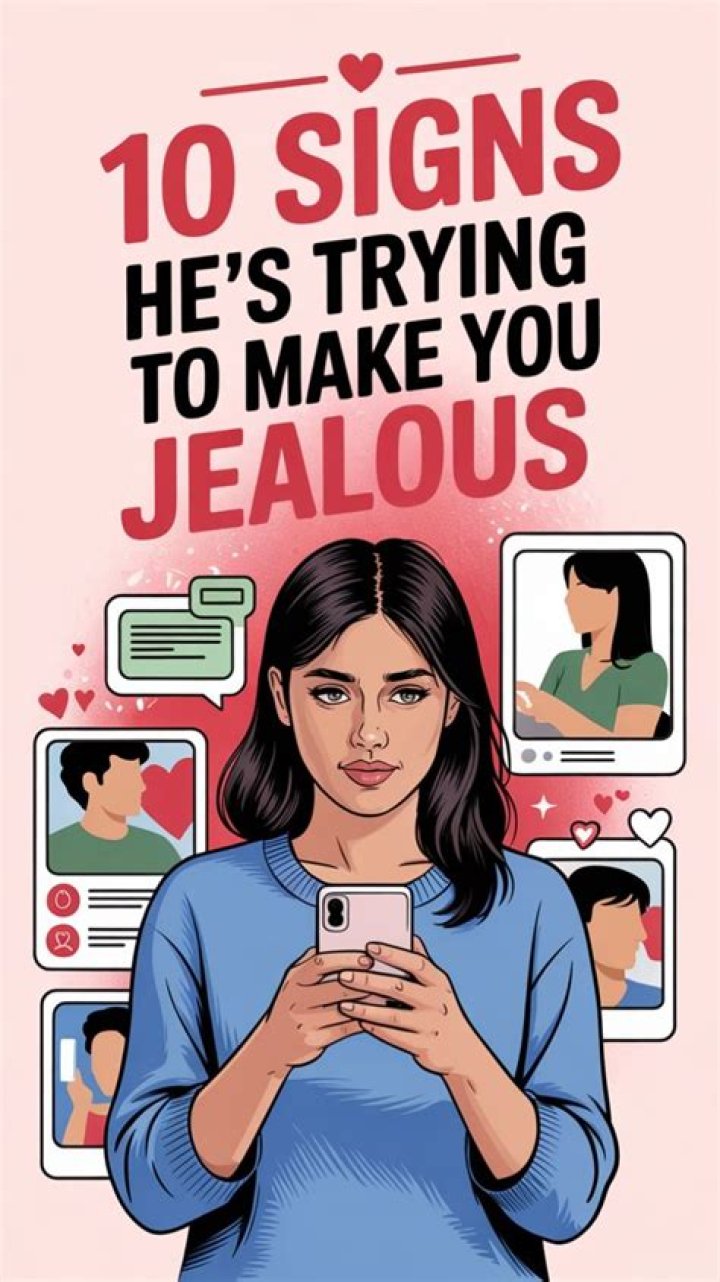How do you react when he tries to make you jealous?