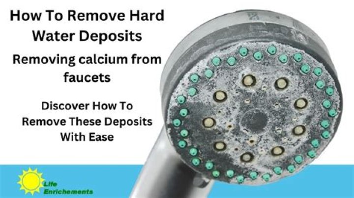 How do you remove calcium deposits from natural stone?