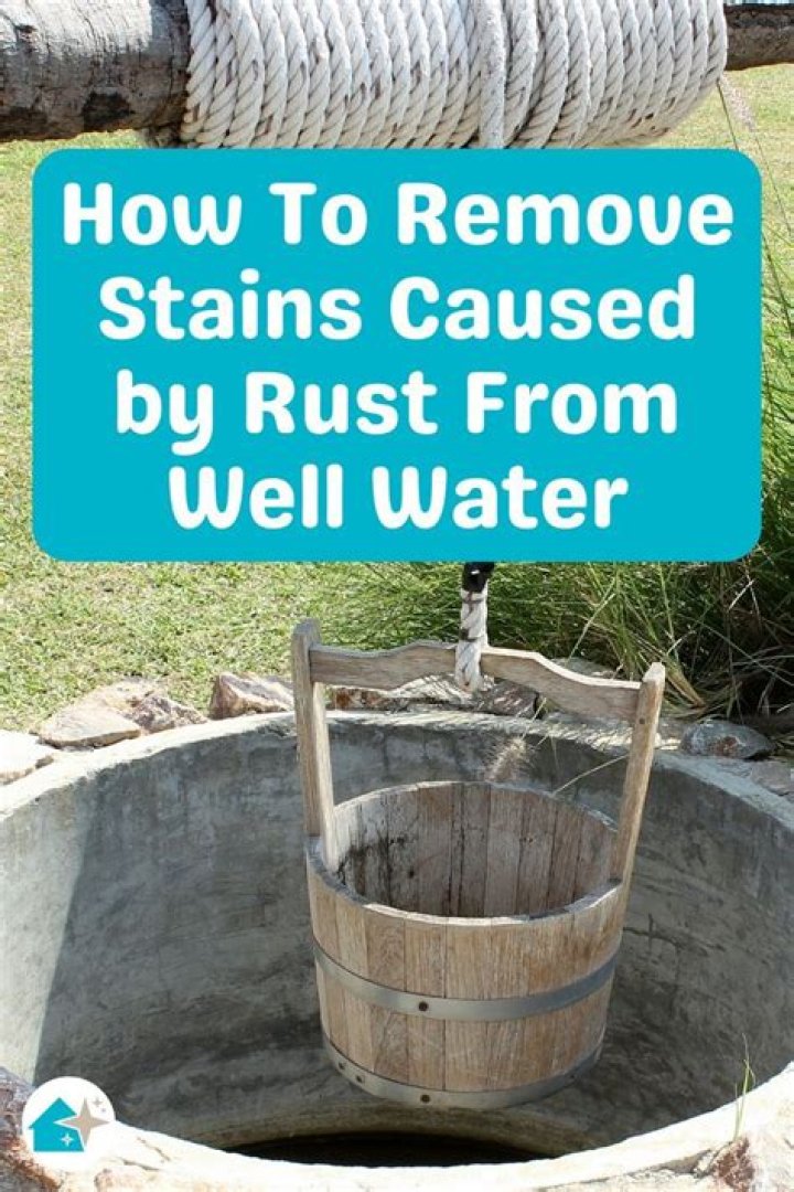 How do you remove rust from well water?
