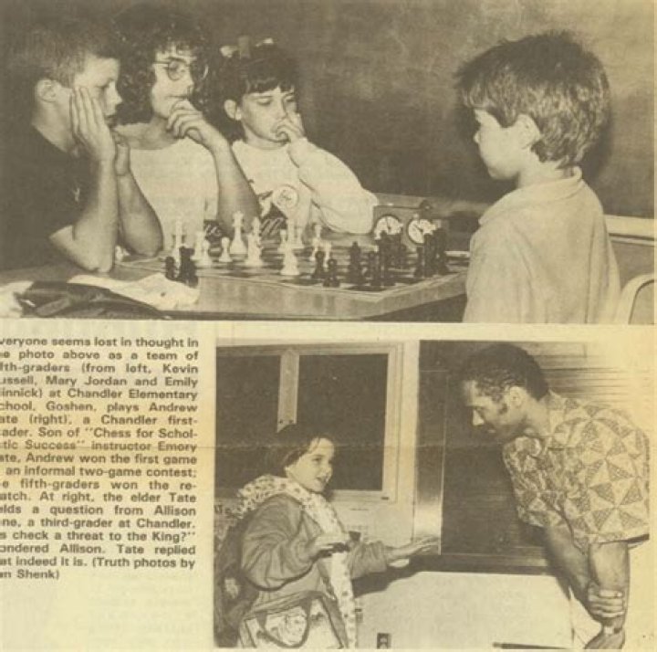 Is Andrew Tate a chess champion?