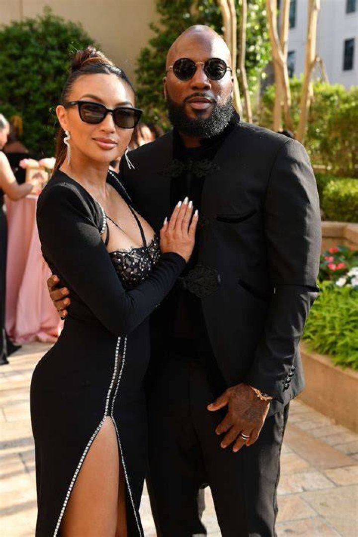 Jeezy with his current wife Jeannie Mai in Punta Cana, Dominican Republic.