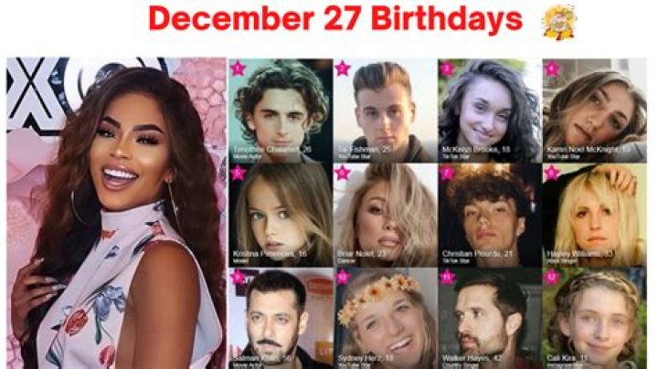 Models Born December 27 | Famous Birthdays