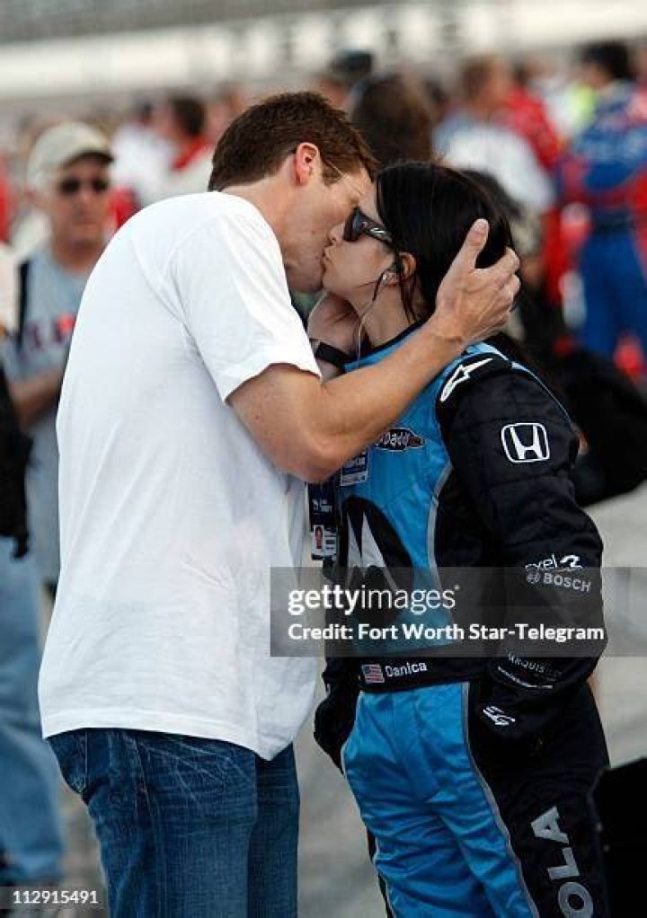 Paul with Danica on her NASCAR race.
