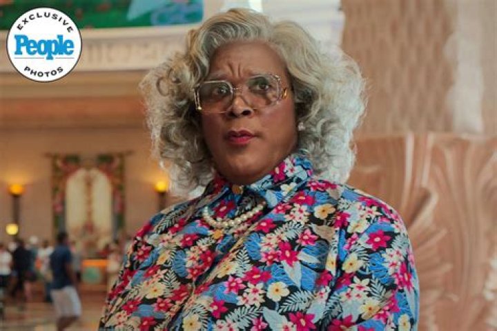 Tyler Perry acting as Madea