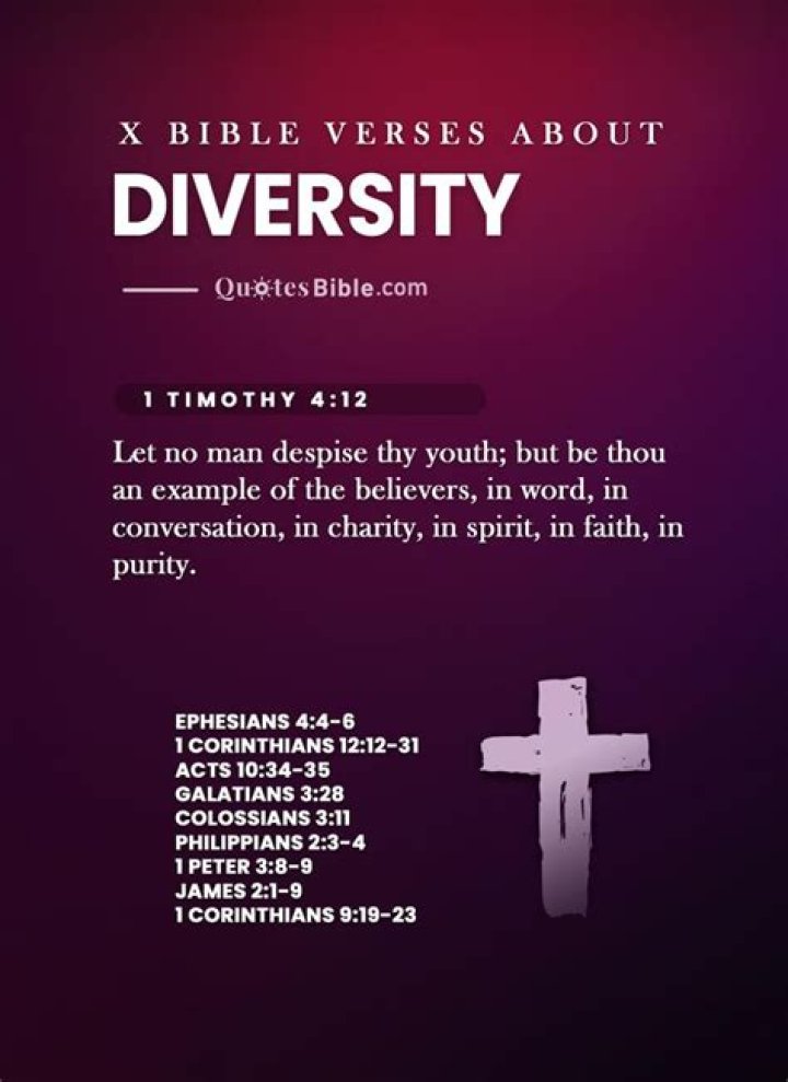 What are some Bible verses about diversity?