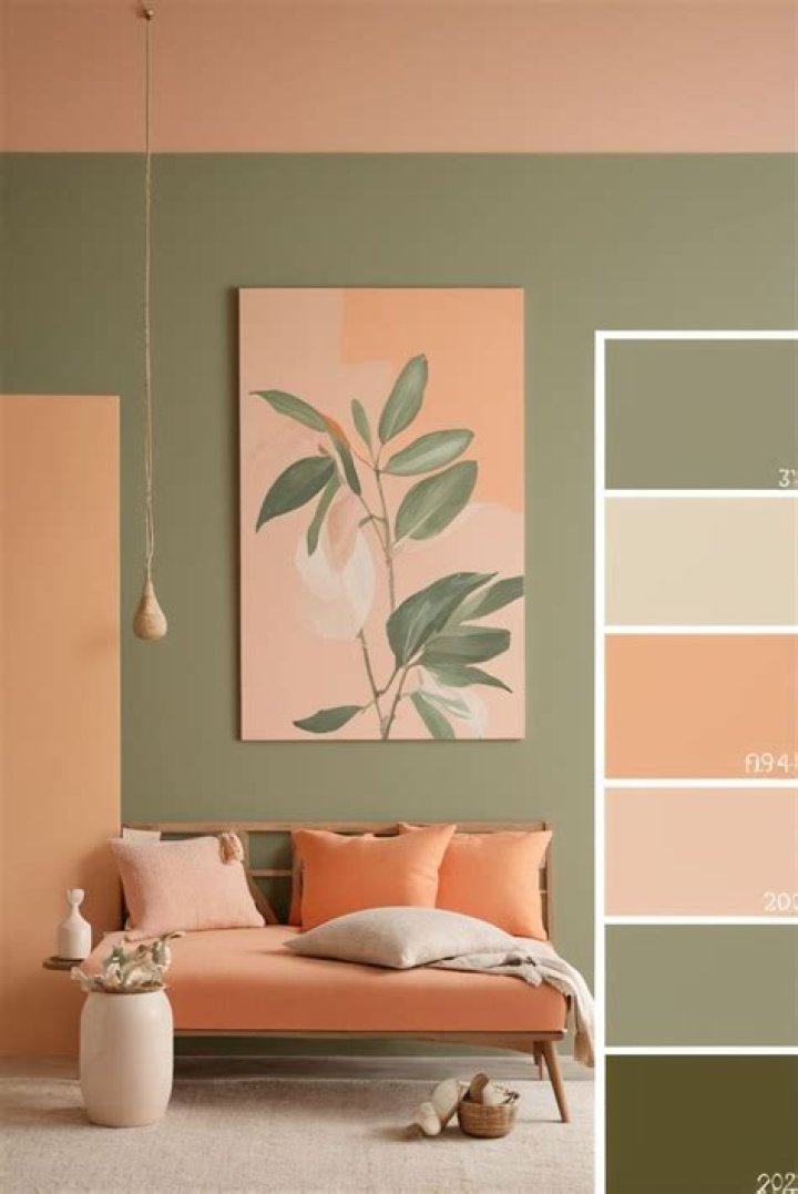 What color goes with peach?