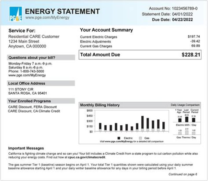 Where can I make PG&E payments?