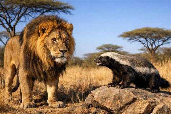 Which animal is the lion afraid of?